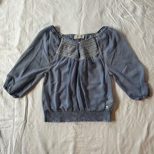 Light Blue Abercrombie Top